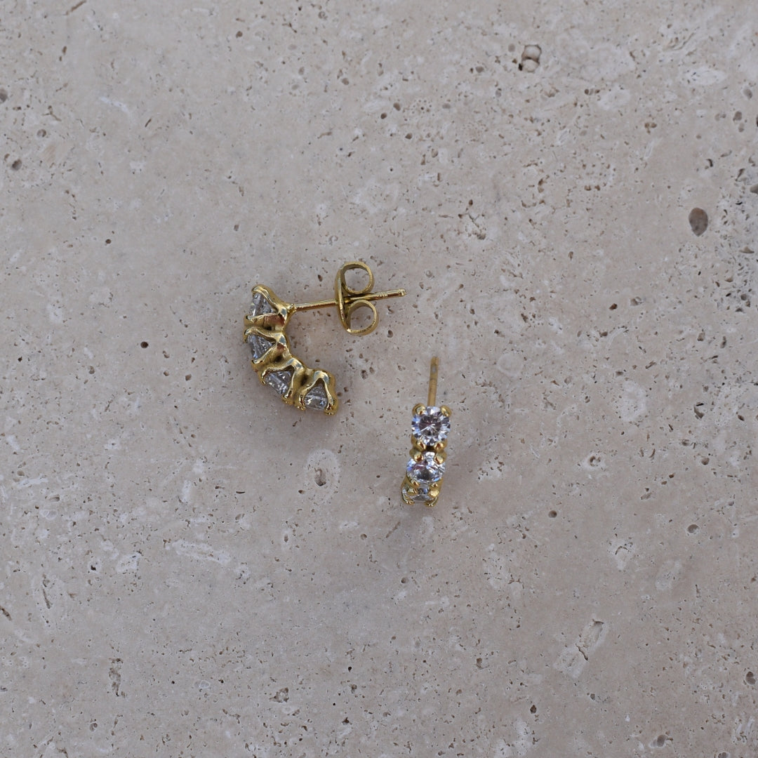 Aurora Half Hoops - Goldieboxx Jewellery