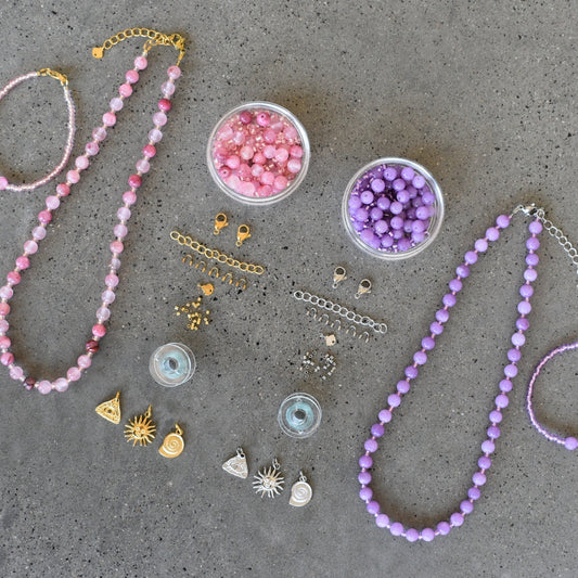 Agate Stone Mini Bead Kit - Goldieboxx Jewellery