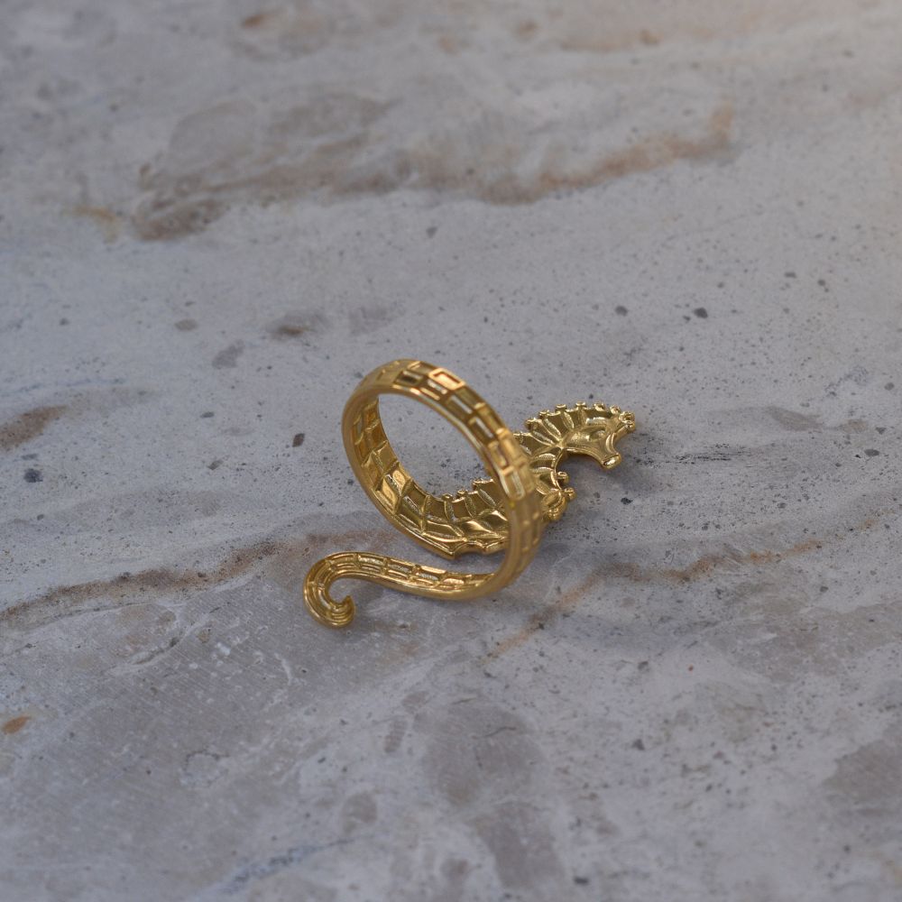Seahorse Ring - Goldieboxx Jewellery