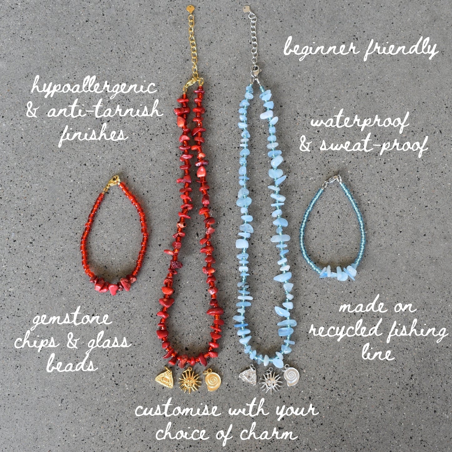 Gemstone Chips Mini Bead Kit - Goldieboxx Jewellery