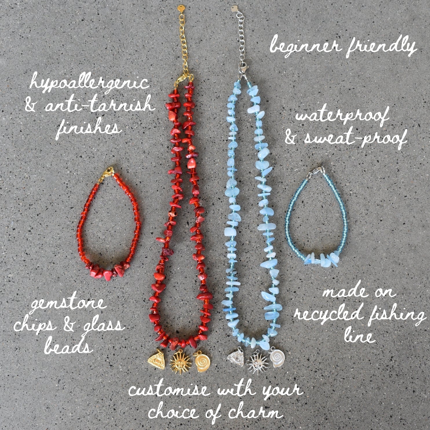 Gemstone Chips Mini Bead Kit - Goldieboxx Jewellery