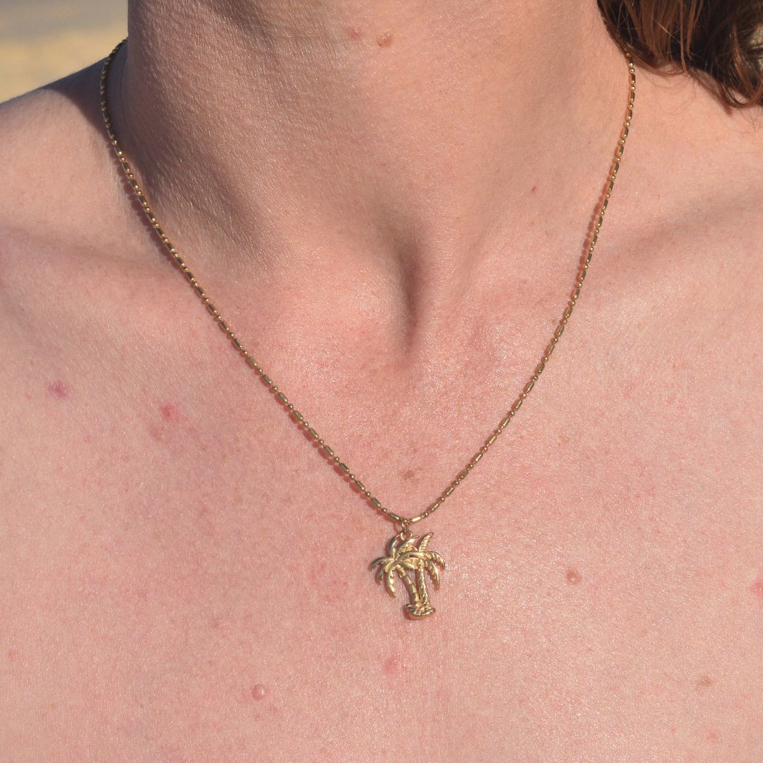 Island Palm Necklace - Goldieboxx Jewellery