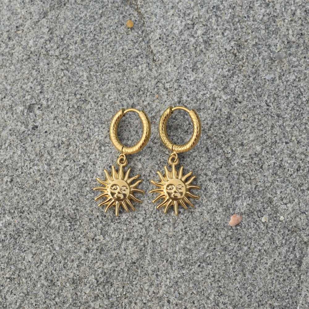Retro Sun Earrings - Goldieboxx Jewellery