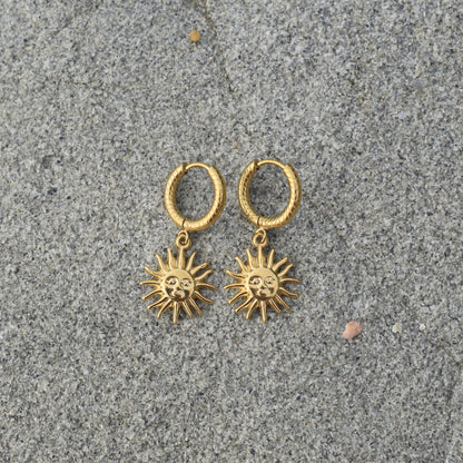 Retro Sun Earrings - Goldieboxx Jewellery