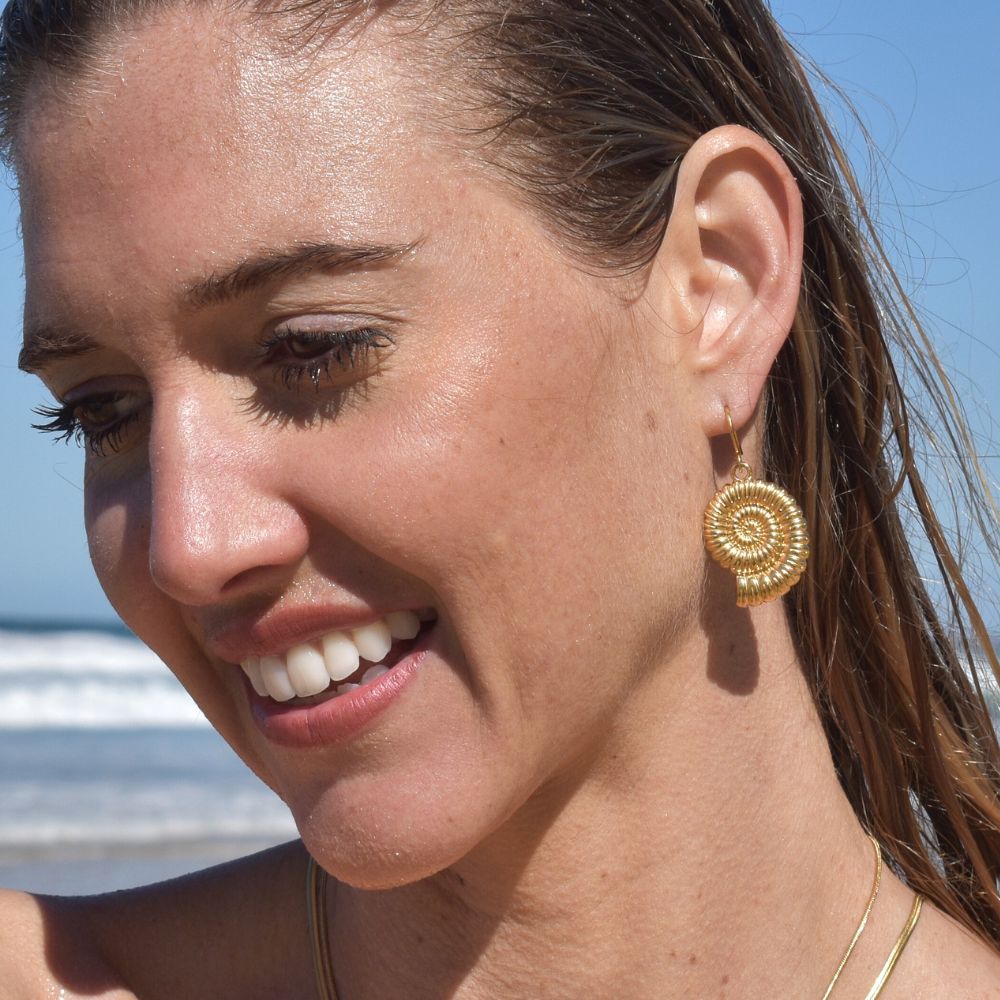 Spiral Shell Charm - Goldieboxx Jewellery