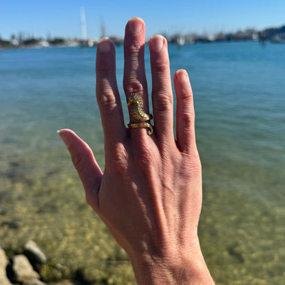 Seahorse Ring - Goldieboxx Jewellery