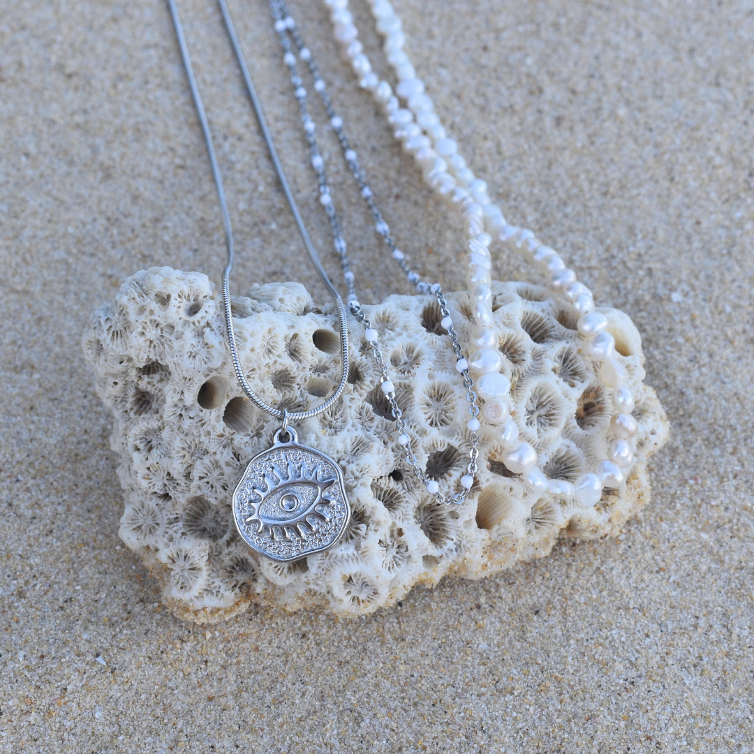 Greek Eye Necklace - Goldieboxx Jewellery