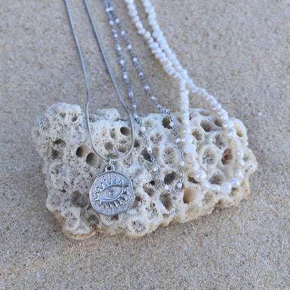 Greek Eye Necklace - Goldieboxx Jewellery