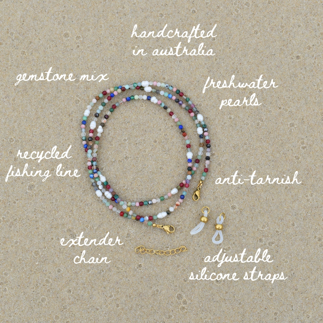 Rainbow Sunglass Cord - Goldieboxx Jewellery