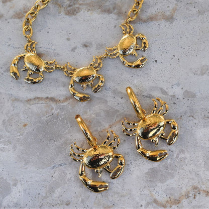 Crab Hoops - Goldieboxx Jewellery