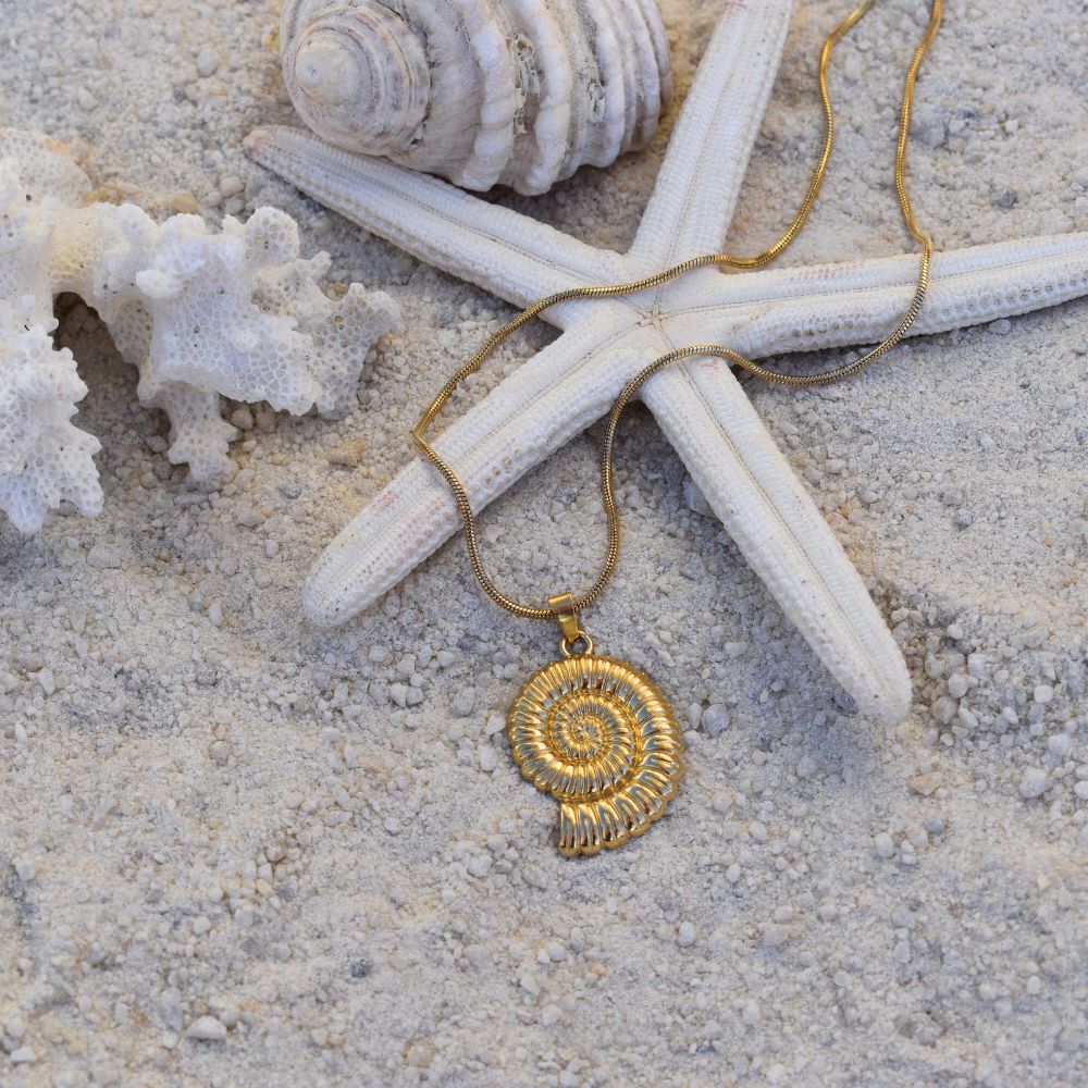 Spiral Shell Charm - Goldieboxx Jewellery