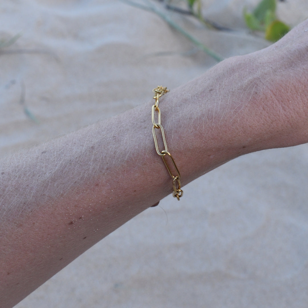 Paperclip Link Bracelet - Goldieboxx Jewellery