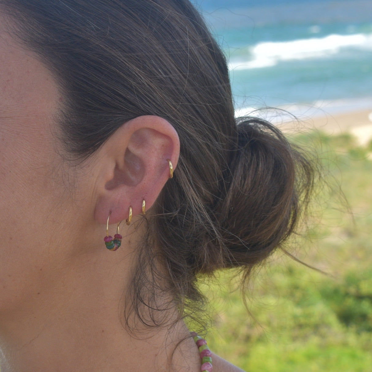 Tourmaline Hoops Mini Bead Kit