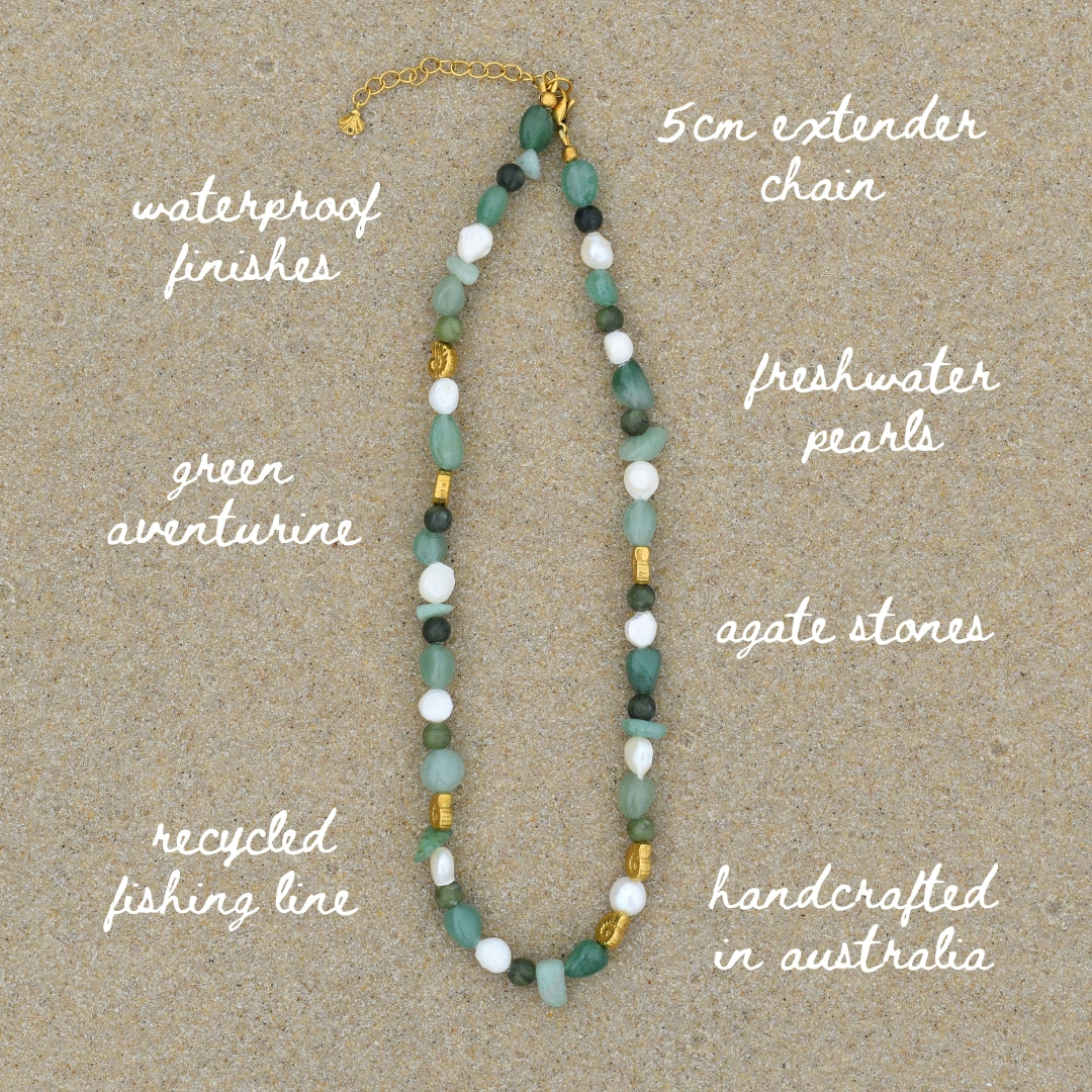 Salted Sage Necklace - Goldieboxx Jewellery