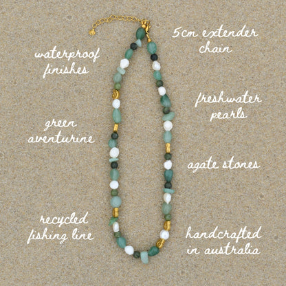 Salted Sage Necklace - Goldieboxx Jewellery