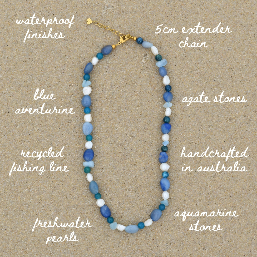 Whitehaven Necklace - Goldieboxx Jewellery