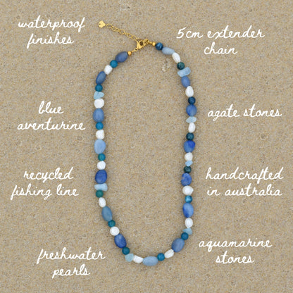 Whitehaven Necklace - Goldieboxx Jewellery