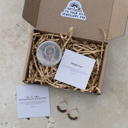 Tourmaline Hoops Mini Bead Kit