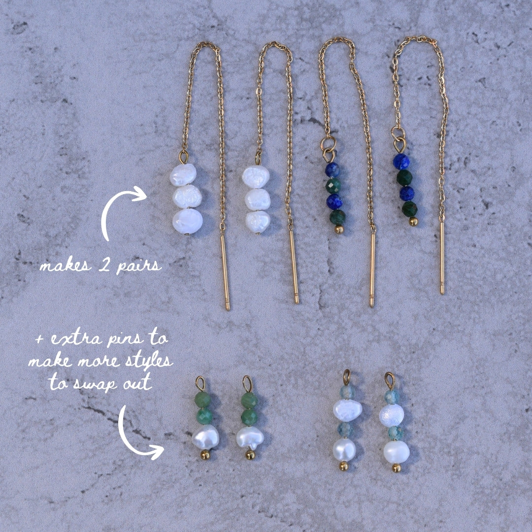 Threader Earrings Mini Kit - Goldieboxx Jewellery