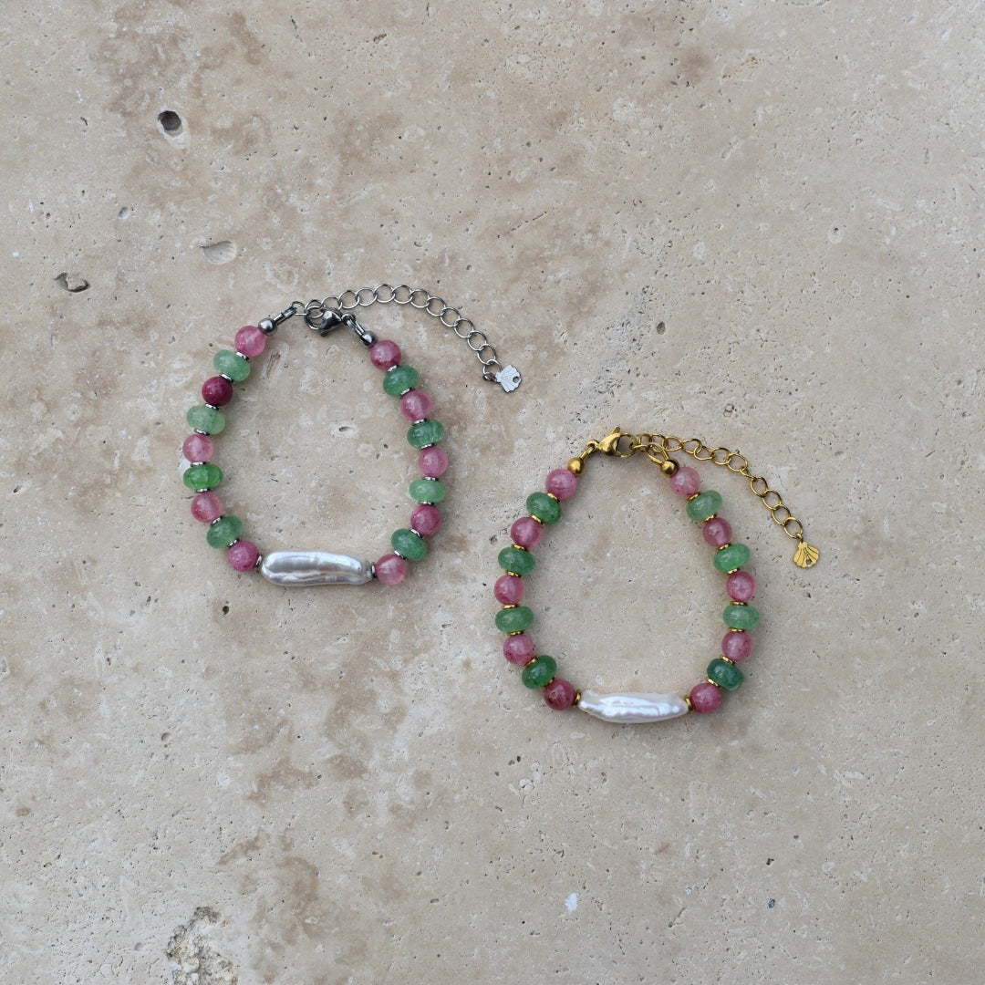 Green and Pink Mini Bead Kit - Goldieboxx Jewellery