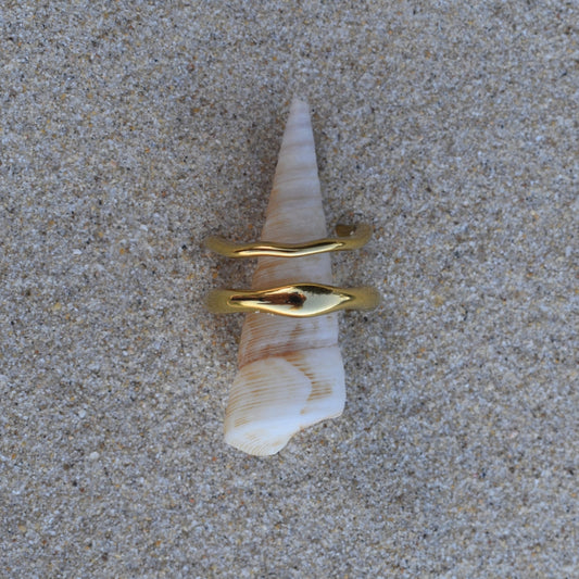 Organic Gold Ring - Goldieboxx Jewellery