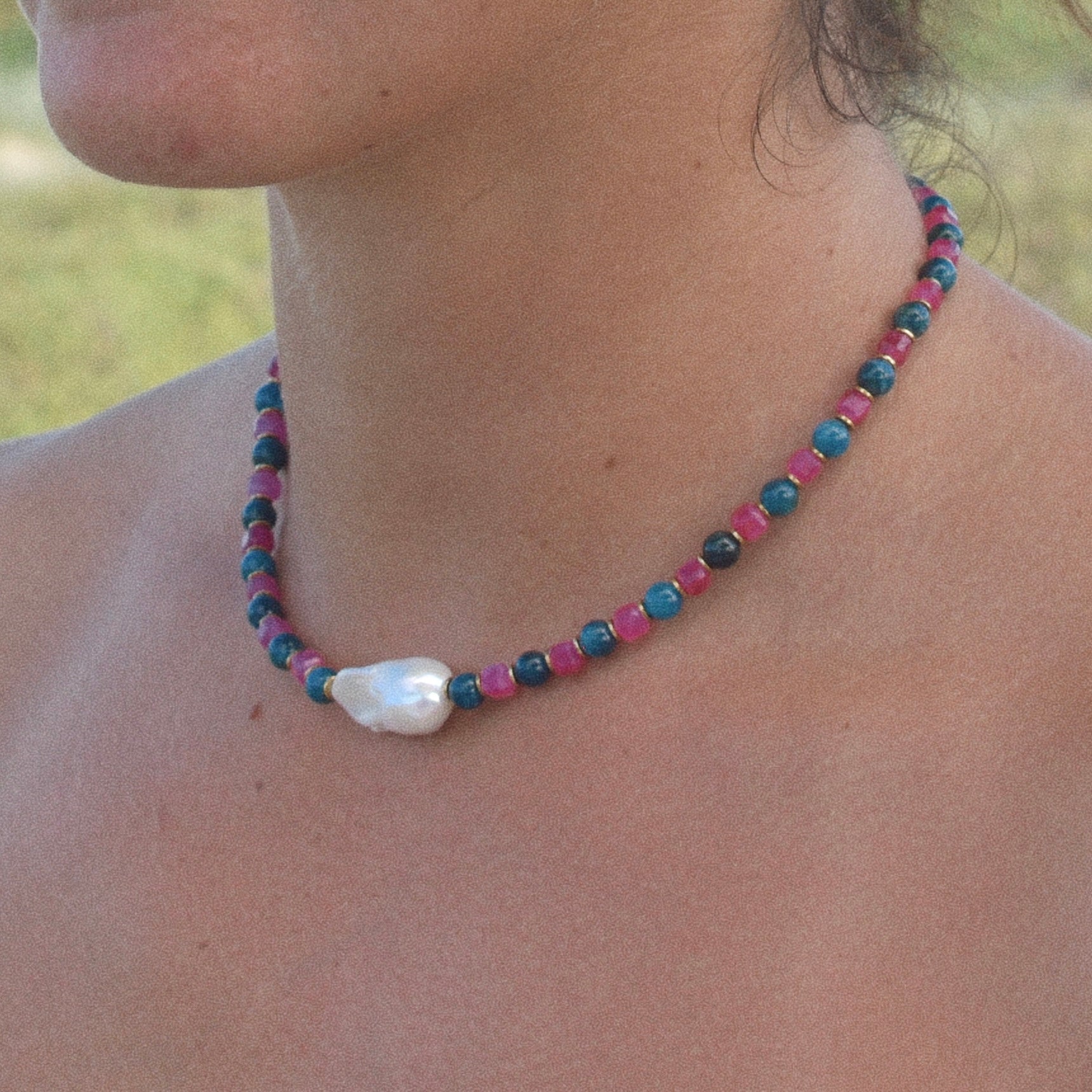 Deepwater Rose Necklace - Goldieboxx Jewellery