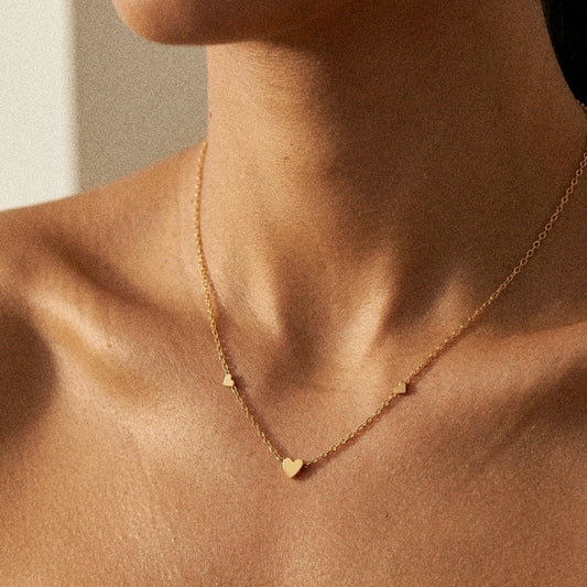 Dainty Hearts Necklace - Goldieboxx Jewellery
