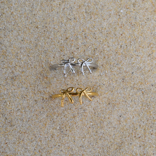 Double Bow Ring - Goldieboxx Jewellery