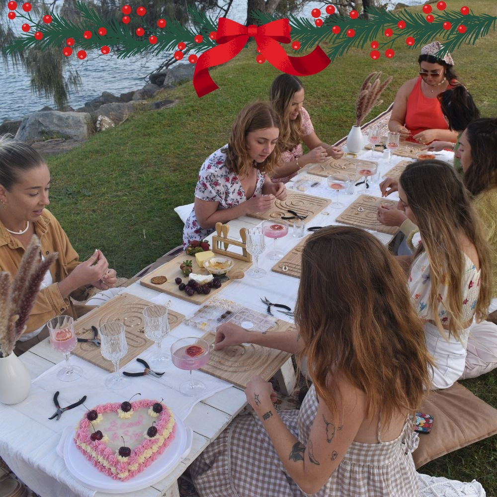 Christmas Bead & Sip Jewellery Workshop Toowoomba