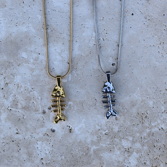 Fishbone Necklace - Goldieboxx Jewellery