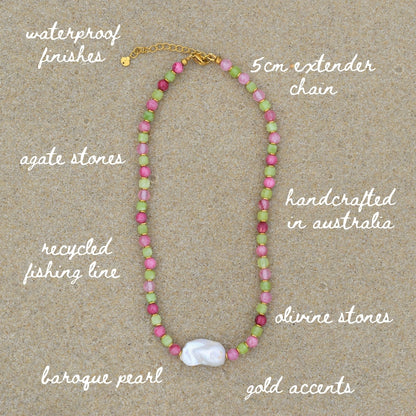Blush Tide Necklace - Goldieboxx Jewellery